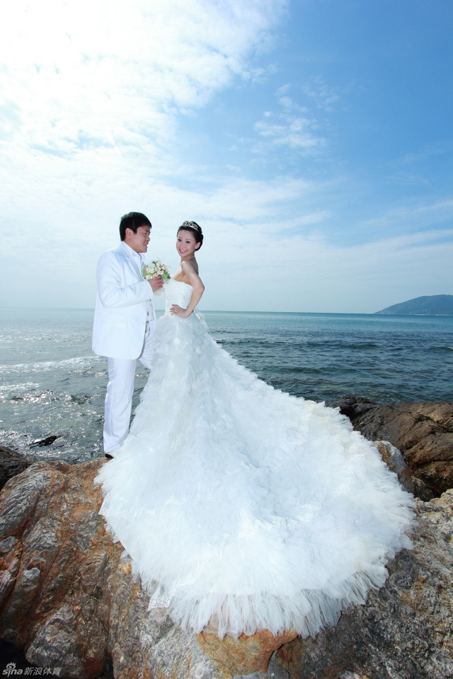唯美海边婚纱照