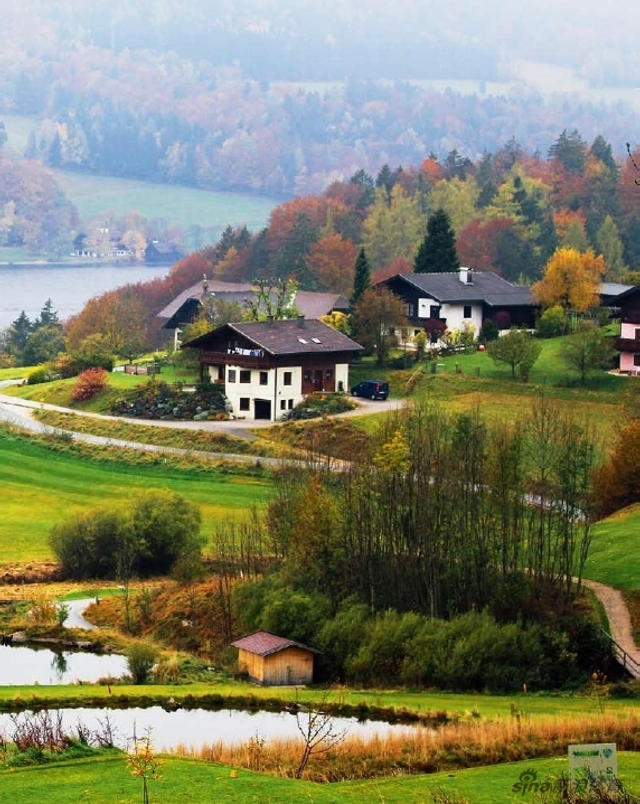 奥地利乡间一尘不染的美景