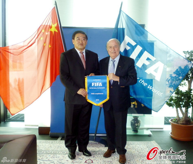 韦迪和国际足联主席布拉特