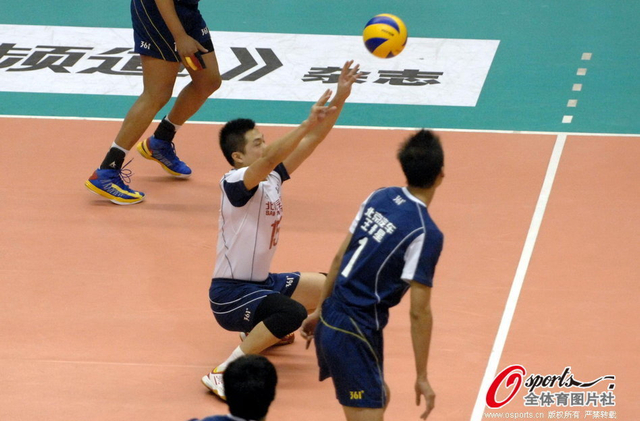 北京男排发动进攻
