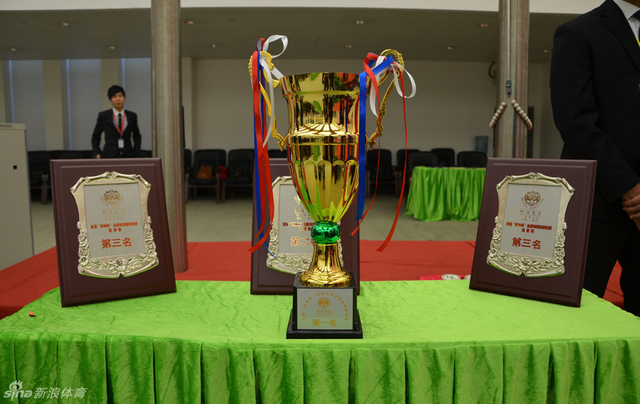 金灿灿的冠军奖杯