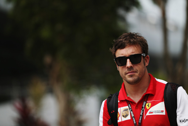 阿隆索来到雪邦赛道