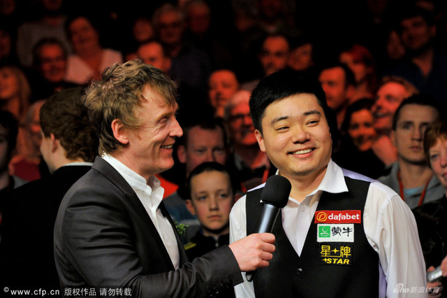 夺冠后接受采访