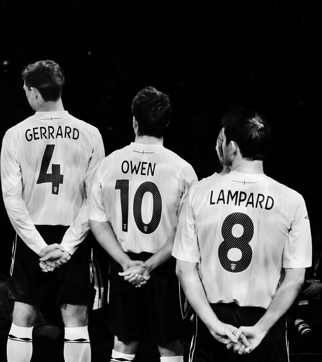 与杰拉德和兰帕德组成英格兰的黄金一代