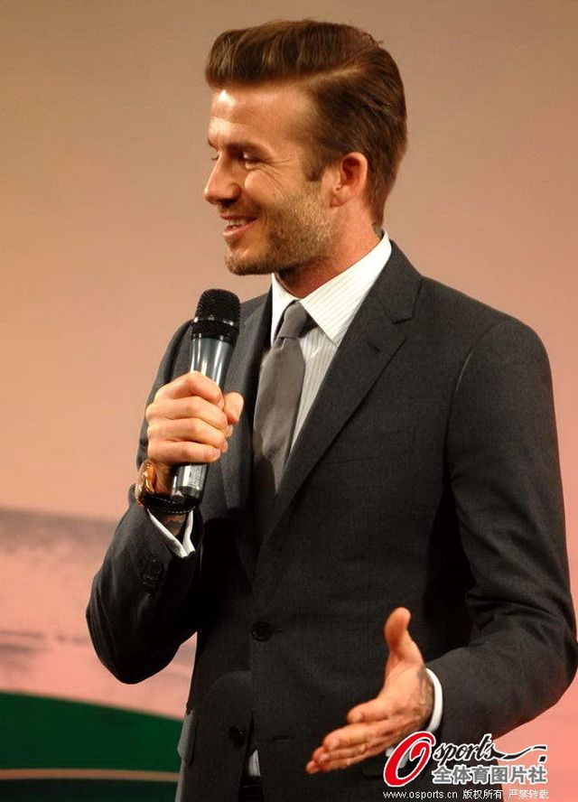 贝克汉姆侃侃而谈