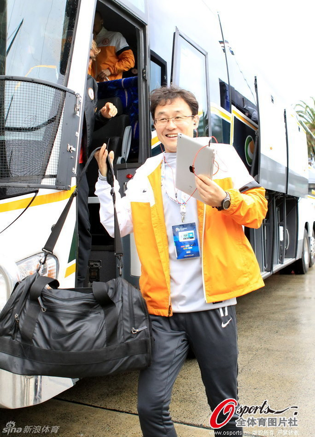 孙继海表情很放松