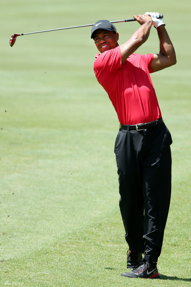 伍兹球道木击球