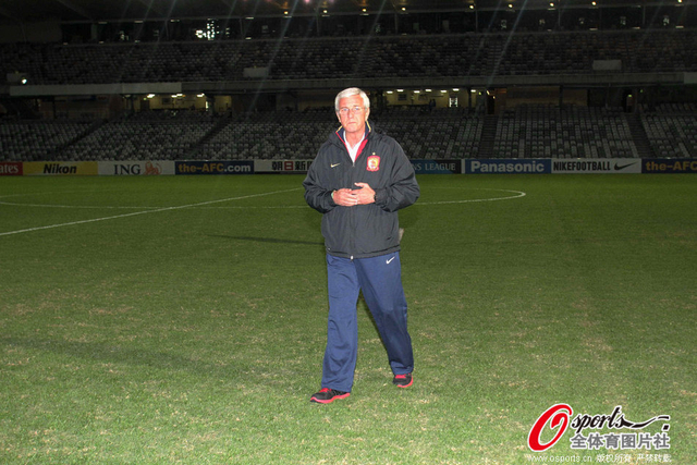 广州恒大赛前热身