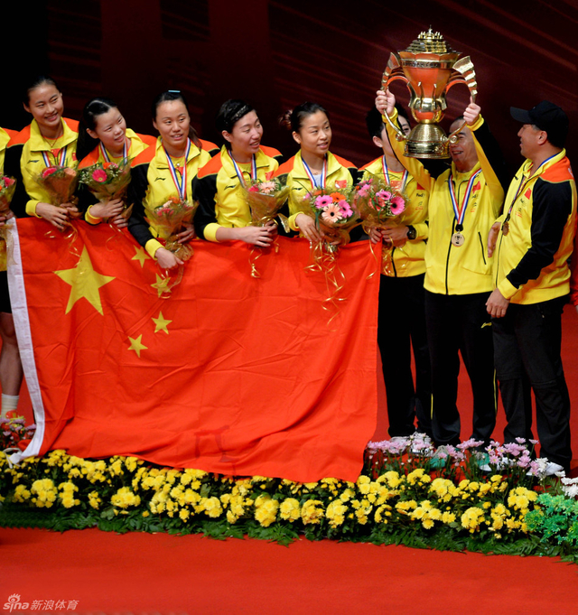 中国队举杯时刻