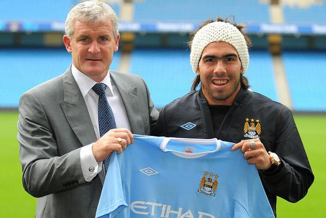 第7位 2007年特维兹由曼联转会曼城