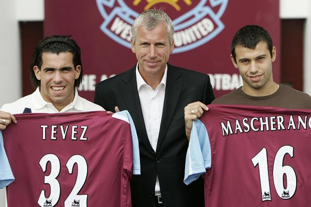 第2位 2006年 特维兹与马斯切拉诺 转会西汉姆