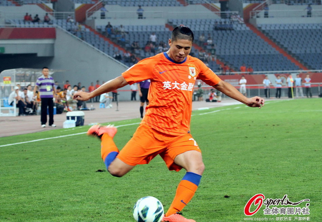 赵明剑主罚任意球