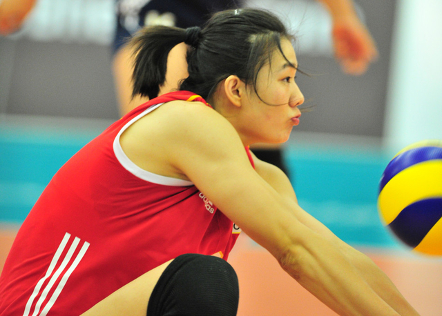 中国队员保证一传