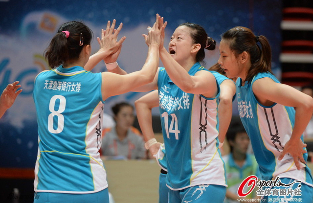 全运会女排天津3-1上海