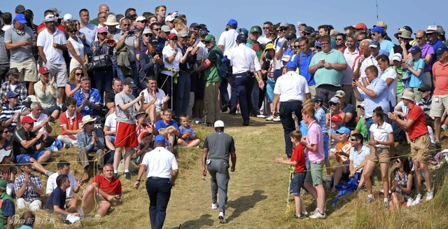 伍兹是观众的焦点