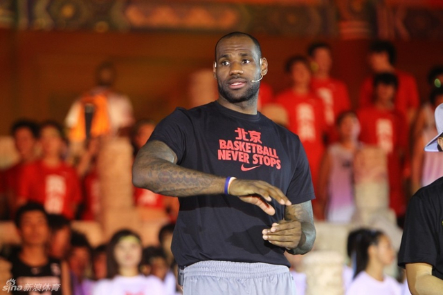 詹姆斯现场互动