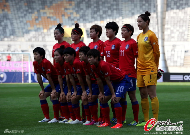 韩国女足合影 - 副本