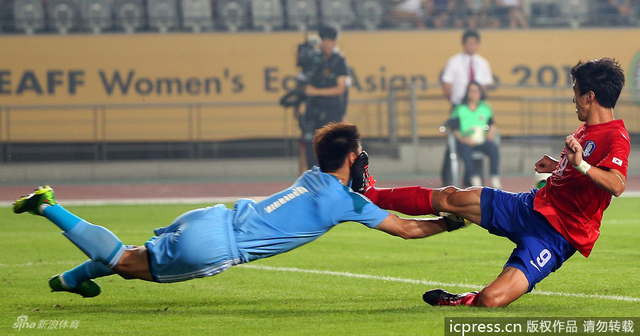 [东亚杯]国足0-0韩国