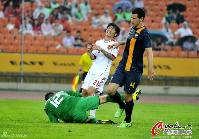 张稀哲一脸失望