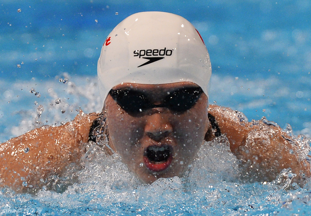 焦刘洋在比赛中