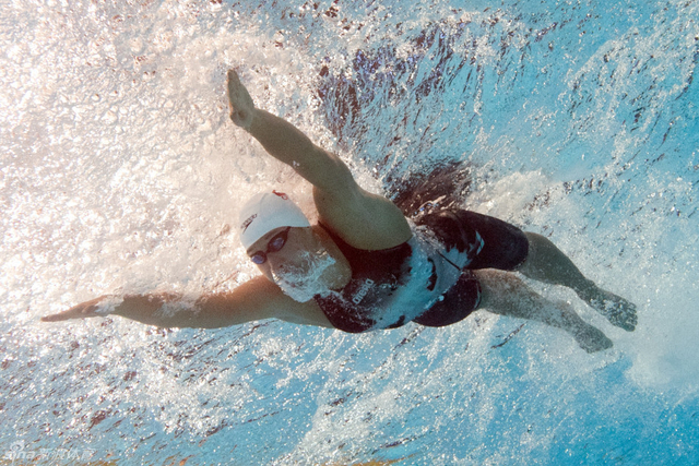 刘子歌水中英姿