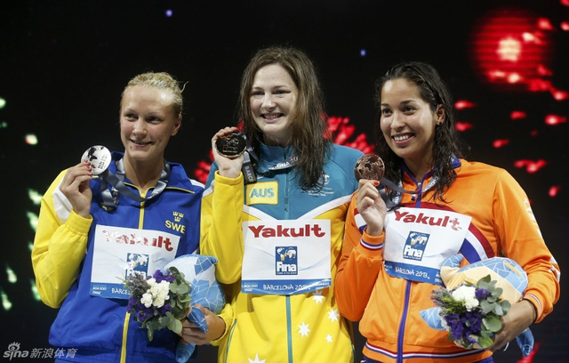 澳洲的坎贝尔拿下女子100自冠军