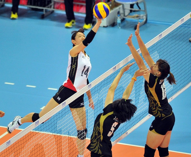 日本队江畑幸子吊球