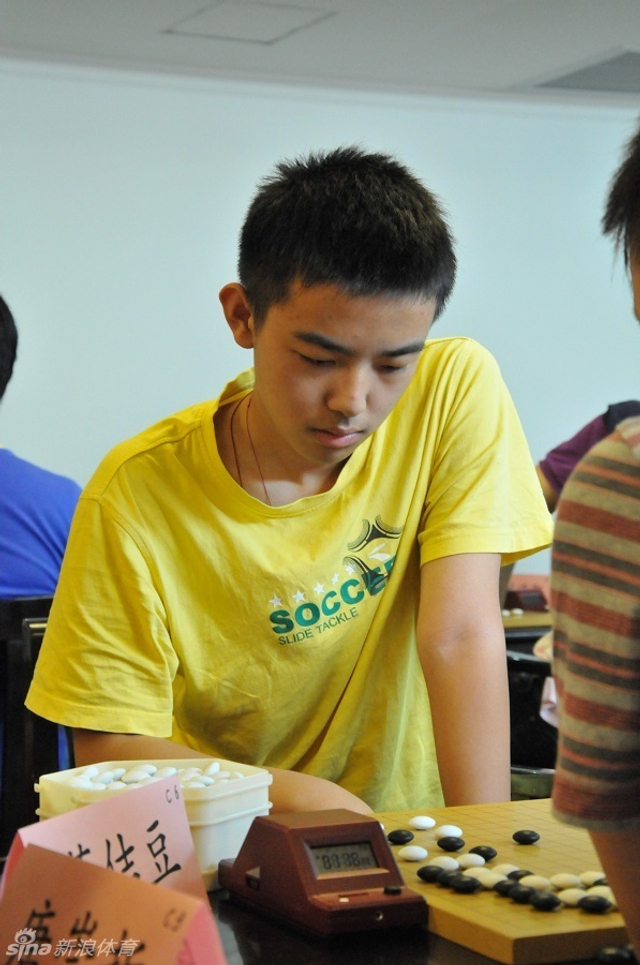 蒋佶豆在比赛中