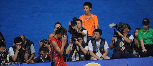 林丹成为全场焦点