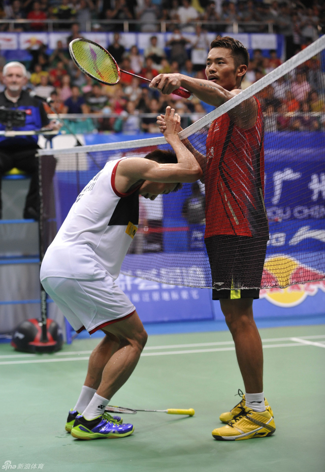 林丹与李宗伟暂停比赛