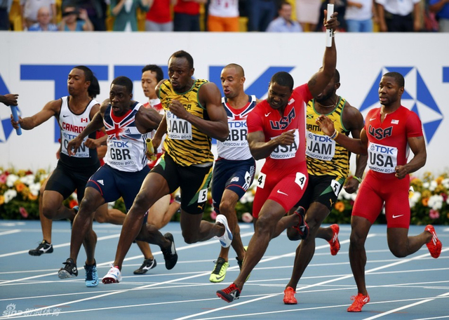 加特林博尔特交接棒