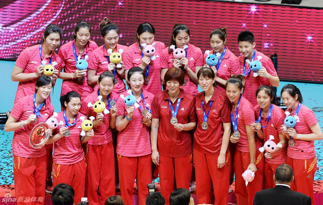 女排大奖赛颁奖仪式