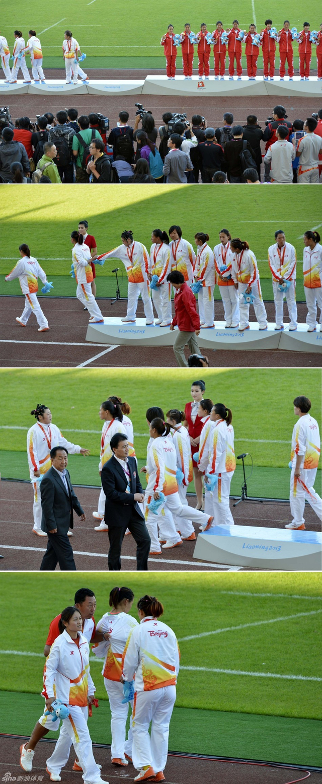 北京队在颁奖仪式上提前退场