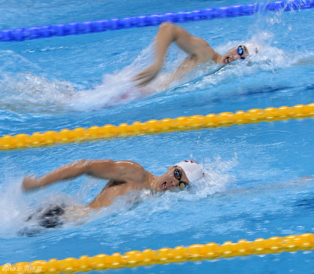 郝运(下)在比赛中