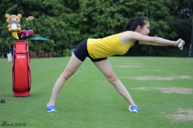 高尔夫热身动作第五式之一