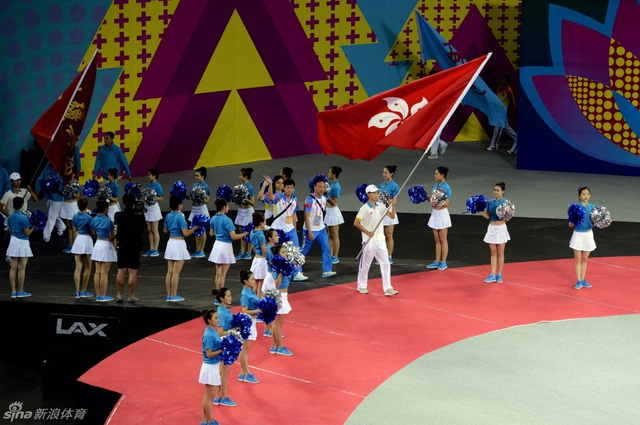 香港特别行政区体育代表团代表入场