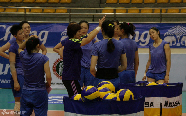 女排训练鸟儿捣乱