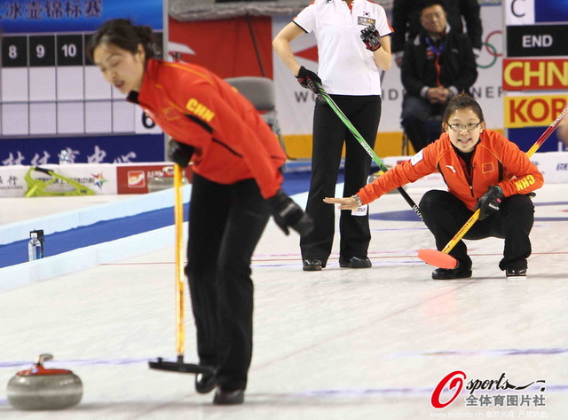 中国队在比赛中