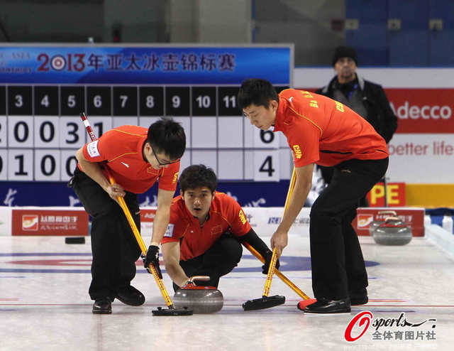 中国男队在比赛中