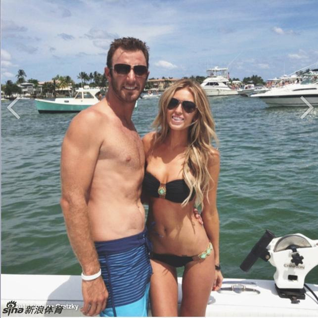 约翰逊和未婚妻鲍林娜