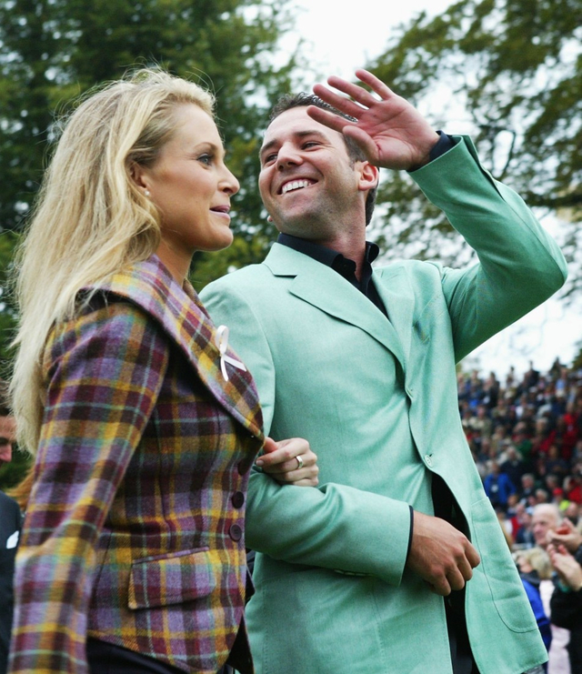 2006年摩根与加西亚出席莱德杯开幕式