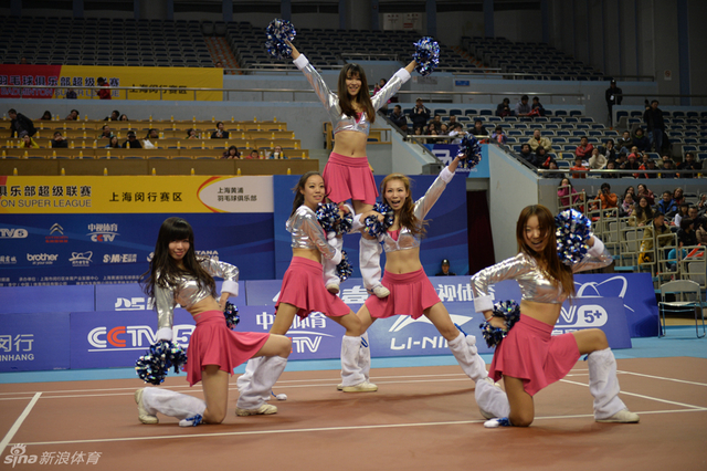 啦啦队叠罗汉表演