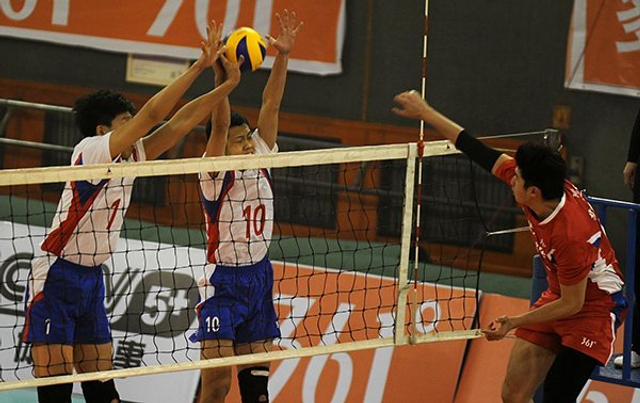 姜涵姚宝龙拦网