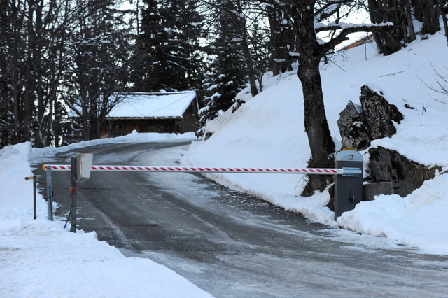 事发滑雪场入口