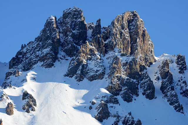 险峻的滑雪胜地