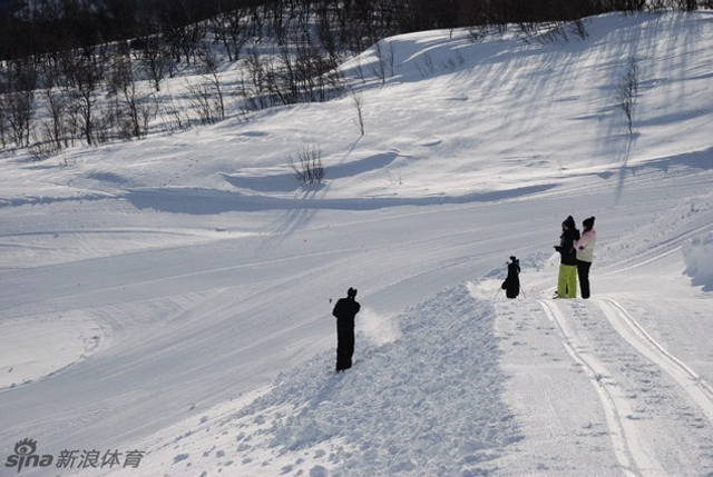 从雪地长草击球