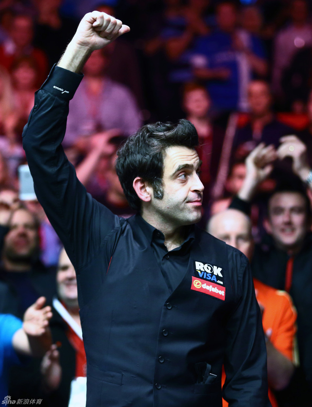 奥沙利文握拳庆祝