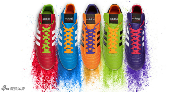 粉、紫、蓝、橙、绿五彩颜色