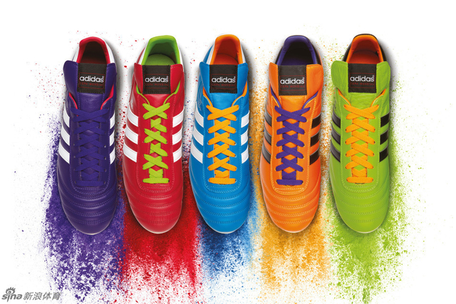 粉、紫、蓝、橙、绿五彩颜色