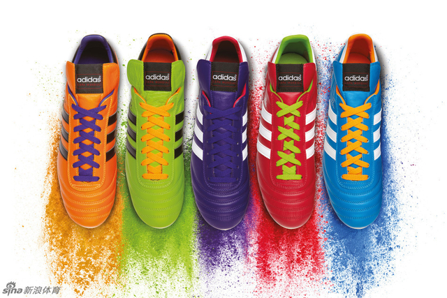 粉、紫、蓝、橙、绿五彩颜色